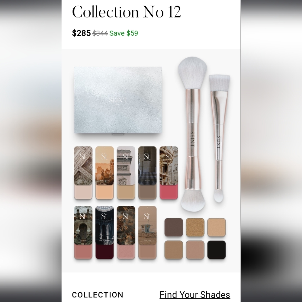 SEINT Level I - Collection No. 12 Preset Cream Palette